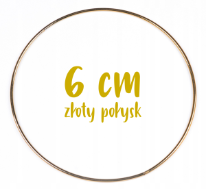 Obręcz metalowa, koło z drutu do łapaczy snów 6 cm