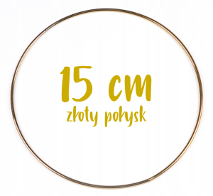 Obręcz metalowa, koło z drutu do łapaczy snów 15 cm