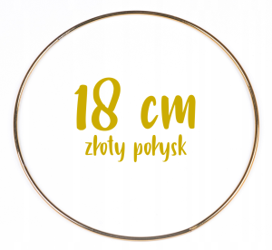 Obręcz metalowa, koło z drutu do łapaczy snów 18 cm