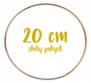 Obręcz metalowa, koło z drutu do łapaczy snów 20 cm