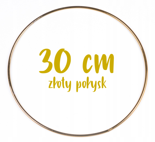 Obręcz metalowa, koło z drutu do łapaczy snów 30 cm