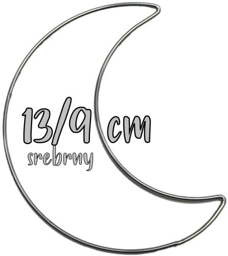 Metalowy księżyc 13 cm