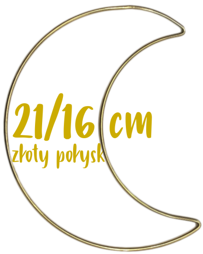 Metalowy księżyc 21 cm