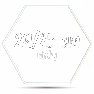 Obręcz heksagon biały 29/25 cm
